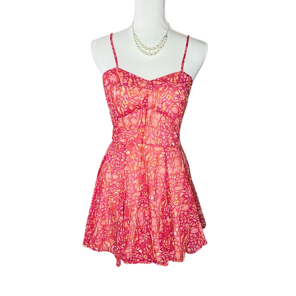 Pink Spaghetti Strap Dress